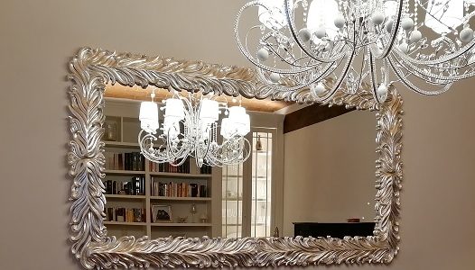 Mirror Frame by SPINI INTERNI. Handmade in Italy. Real silver leaf.